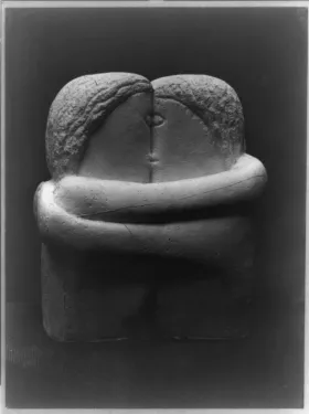 The Kiss Sculpture at Montparnasse Cemetery
