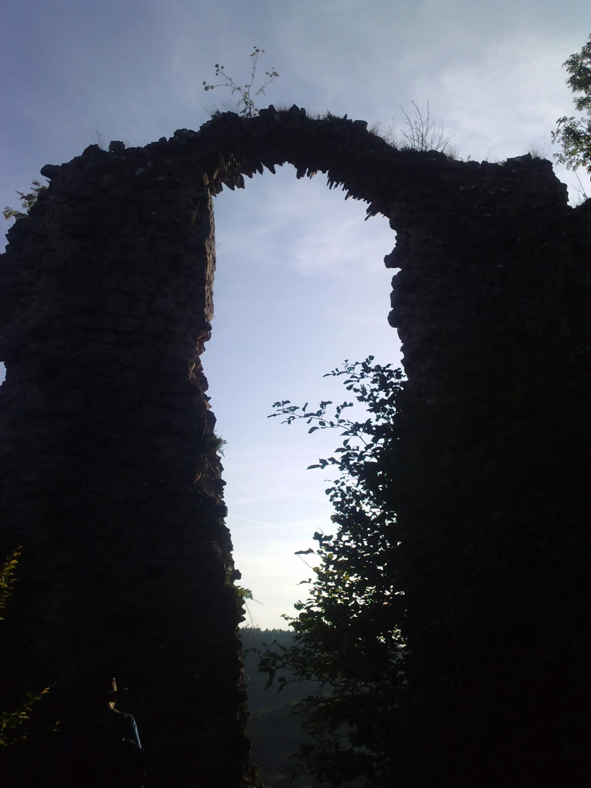 Zřícenina hradu Hanigovský hrad