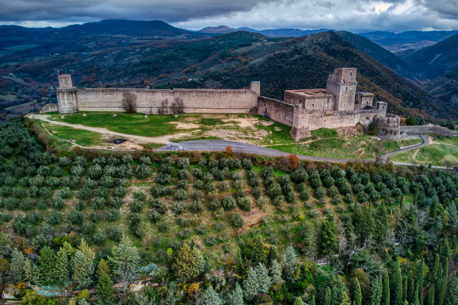 Rocca Maggiore v Assisi