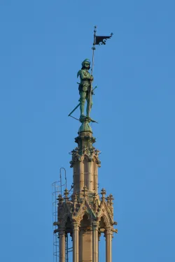 Rathausmann na Vídeňské radnici