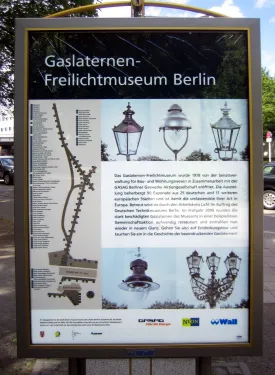 Muzeum plynových lamp pod širým nebem v Berlíně