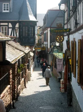 Drosselgasse v Rüdesheimu nad Rýnem