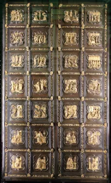 Severní vrata florentského baptisteria