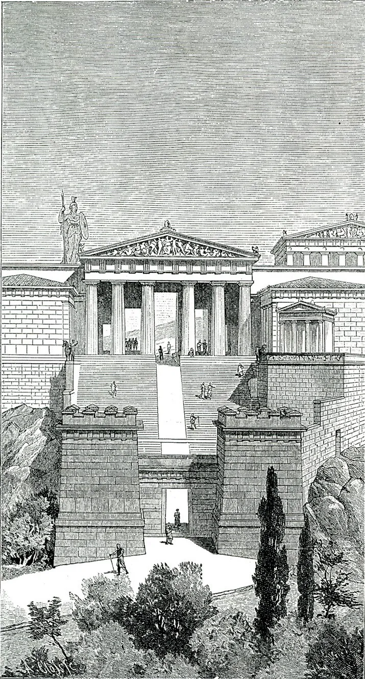 Propylaje Akropole v Athénách