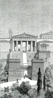 Propylaje Akropole v Athénách