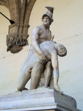 Socha Patroklos a Menelaos ve Florencii
