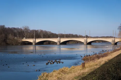 Pont Zeppelin à Leipzig