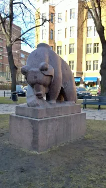 Bear and Anthill Statue