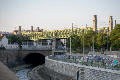Wiental Bridge in Vienna