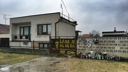 Místo vraždy Jána Kuciaka a Martiny Kušnírovej ve Veľké Mači