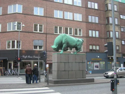The Cimbrertyr Statue in Aalborg