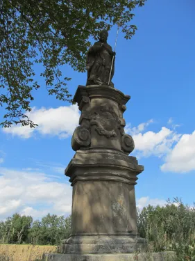 Socha svatého Linharta v Chvalkovicích