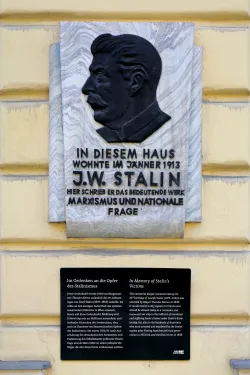 Gedenktafel für Josef Stalin in Wien