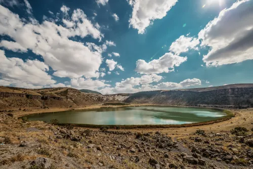 Narlıgöl, sopečné kráterové jezero