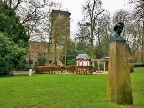 Bust of Victor Hugo in the City Park in Luxembourg